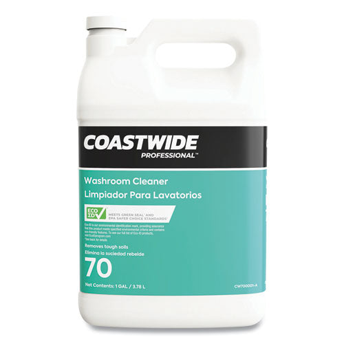 Washroom Cleaner 70 Eco-ID Concentrate, Fresh Citrus Scent, 3.78 L Bottle, 4/Carton-(CWZ700001A)