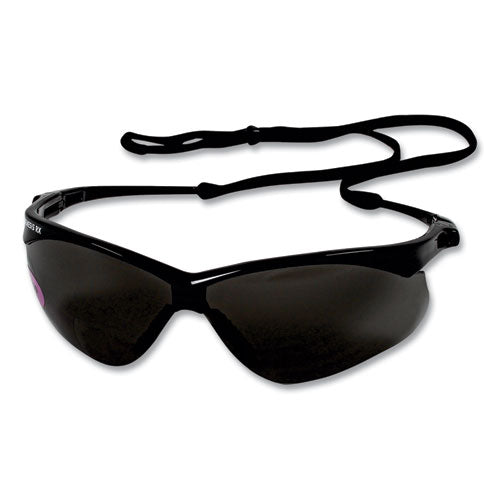 V60 Nemesis Rx Reader Safety Glasses, Black Frame, Smoke Lens, +2.5 Diopter Strength, 6/Box-(KCC22519)