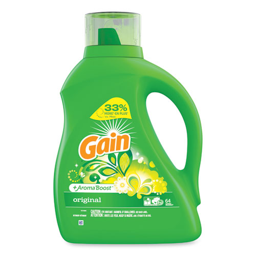 Liquid Laundry Detergent, Gain Original Scent, 92 oz Bottle, 4/Carton-(PGC55867)