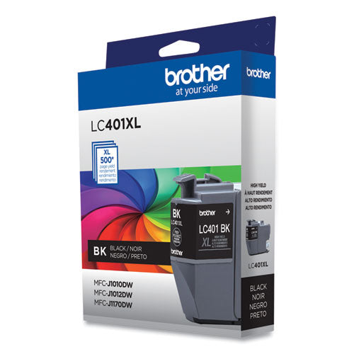 LC401XLBKS High-Yield Ink, 500 Page-Yield, Black-(BRTLC401XLBKS)