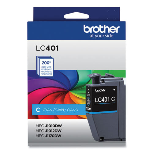 LC401CS Ink, 200-Page-Yield, Cyan-(BRTLC401CS)