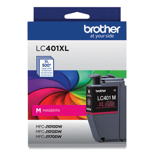 LC401XLMS High-Yield Ink, 500 Page-Yield, Magenta-(BRTLC401XLMS)