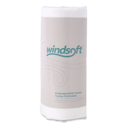 Kitchen Roll Towels, 2-Ply, 11 x 8.5, White, 85/Roll-(WIN122085RL)