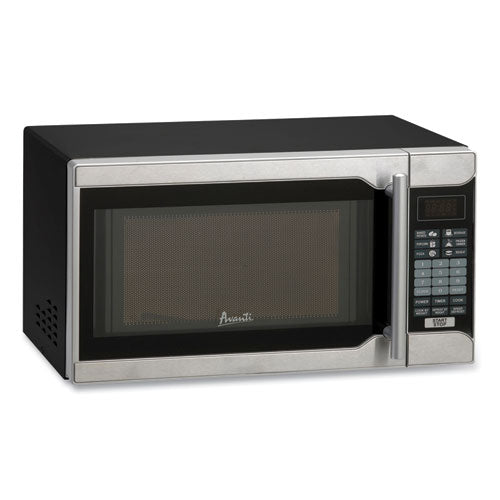 0.7 Cu.ft Capacity Microwave Oven, 700 Watts, Stainless Steel and Black-(AVAMO7103SST)