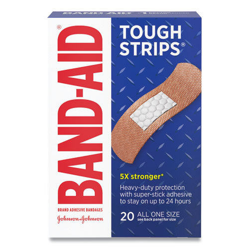 Flexible Fabric Adhesive Tough Strip Bandages, 1 x 4, 20/Box-(JOJ4408)