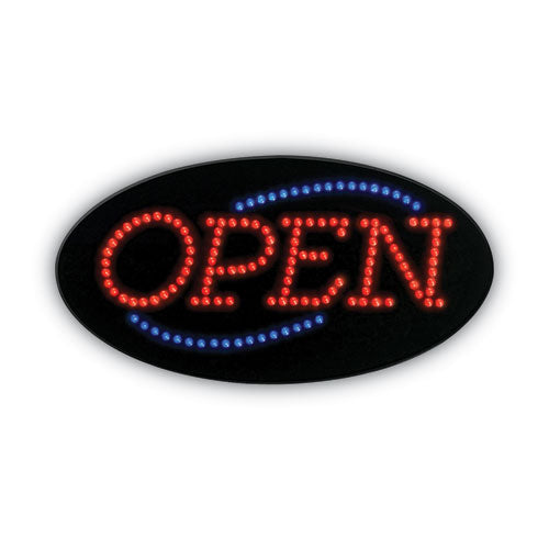 LED OPEN Sign, 10.5 x 20.13, Red and Blue Graphics-(COS098099)