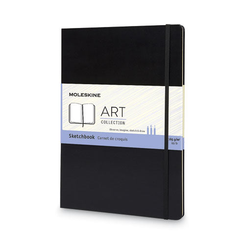 Art Collection Watercolor Album, 111 lb Text Paper Stock, Black Cover, (48) 8.25 x 5 Sheets-(HBG931939)