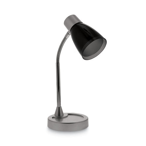 Adjustable LED Desk Lamp, 4.5" dia Base, 20" Tall, Chrome/Black-(BOSVLED1510)