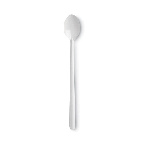 Individually Wrapped Mediumweight Polystyrene Cutlery, Soda Spoon, White, 1,000/Carton-(DXESSM23)
