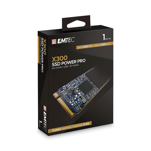 X300 Power Pro Internal Solid State Drive, 1 TB, PCIe-(EMCECSSD1TX300)