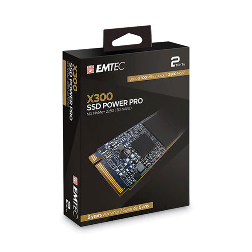 X300 Power Pro Internal Solid State Drive, 2 TB, PCIe-(EMCECSSD2TX300)