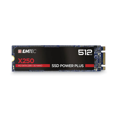 X250 Power Plus Internal Solid State Drive, 512 GB, SATA III-(EMCSSD512GX250)