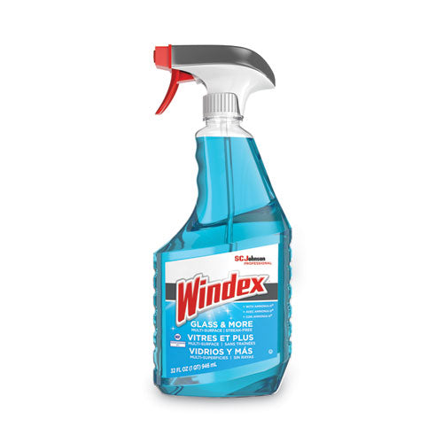 Ammonia-D Glass Cleaner, Fresh, 32 oz Spray Bottle-(SJN322338EA)