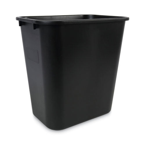 Soft-Sided Wastebasket, 28 qt, Plastic, Black-(BWK28QTWBBLA)