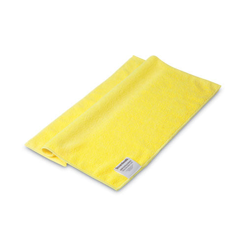 Microfiber Cleaning Cloths, 16 x 16, Yellow, 24/Pack-(BWK16YELCLOTHV2)