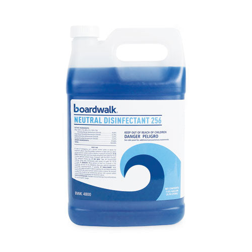 Neutral Disinfectant, Floral Scent, 1 gal Bottle, 4/Carton-(BWK4800)