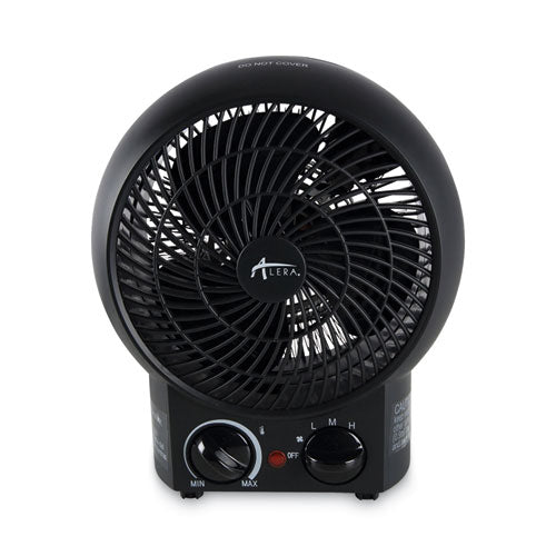 Heater Fan, 1,500 W, 8.25 x 4.37 x 9.5, Black-(ALEHEFF10B)