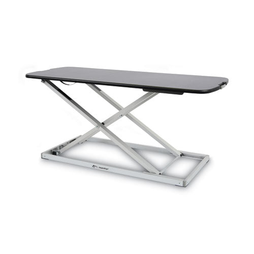 AdaptivErgo Laptop Lifting Workstation, 31.25" x 12.63" x 1.38" to 16", Black/Silver-(ALEAEWR7B)