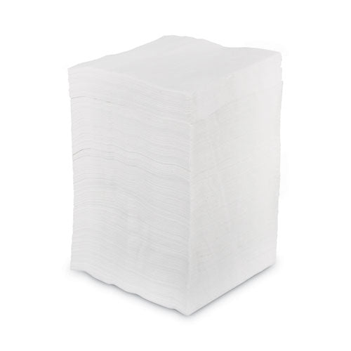 1/4-Fold Lunch Napkins, 1-Ply, 12" x 12", White, 6000/Carton-(BWK8310W)