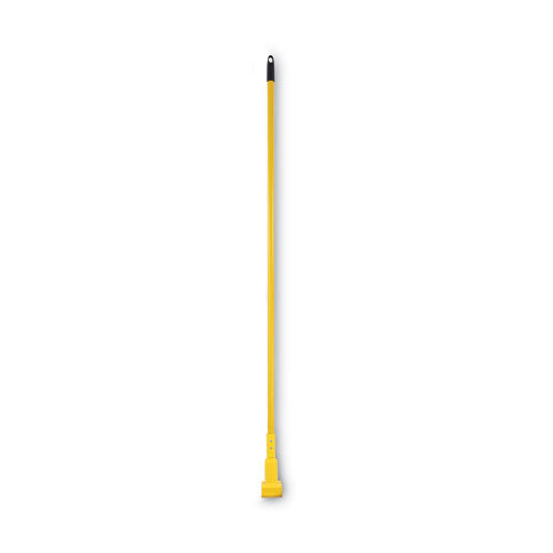 Plastic Jaws Mop Handle for 5 Wide Mop Heads, Aluminum, 1" dia x 60", Yellow-(BWK610)