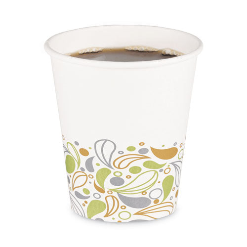 Deerfield Printed Paper Hot Cups, 10 oz, 50 Cups/Sleeve, 20 Sleeves/Carton-(BWKDEER10HCUP)