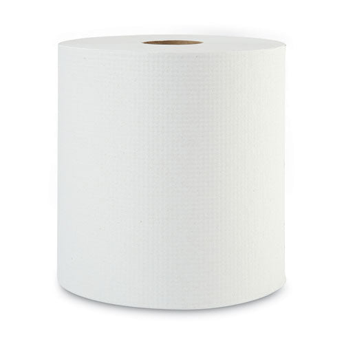 Hardwound Paper Towels, 1-Ply, 8" x 800 ft, White, 6 Rolls/Carton-(BWK6254B)