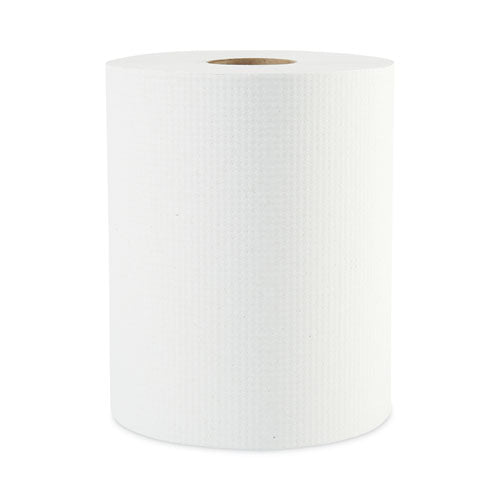 Hardwound Paper Towels, 1-Ply, 8" x 600 ft, White, 2" Core, 12 Rolls/Carton-(BWK6261B)