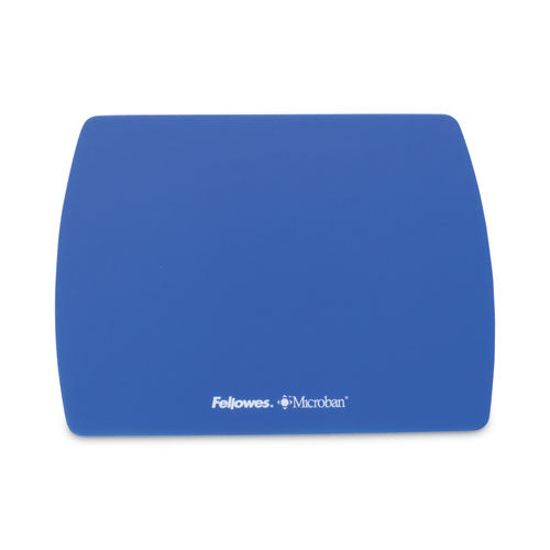 Ultra Thin Mouse Pad with Microban Protection, 9 x 7, Sapphire Blue-(FEL5908001)