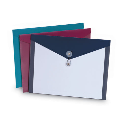 Poly Envelopes, Letter Size, Assorted Colors, 4/Pack-(PFX90016)