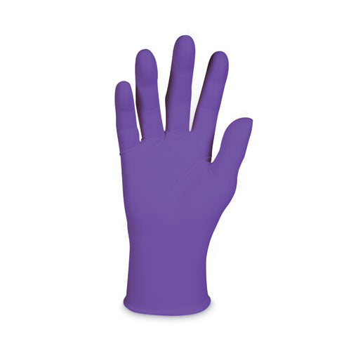 PURPLE NITRILE Exam Gloves, 242 mm Length, X-Large, Purple, 90/Box-(KCC55084)