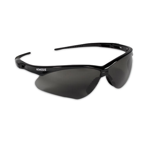 V30 Nemesis Safety Glasses, Black Frame, Smoke Anti-Fog Lens-(KCC22475)