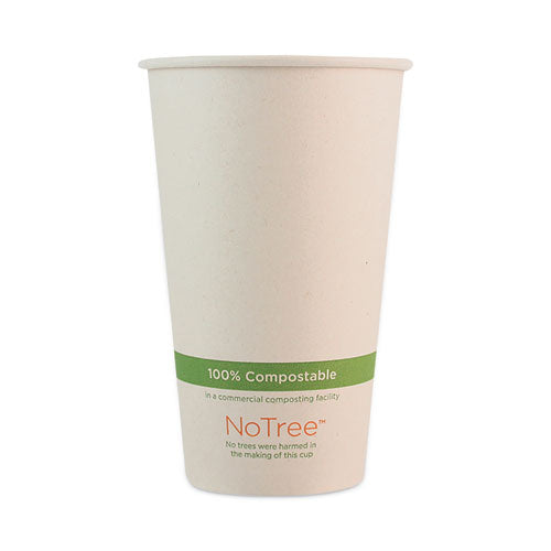 NoTree Paper Hot Cups, 16 oz, Natural, 1,000/Carton-(WORCUSU16)