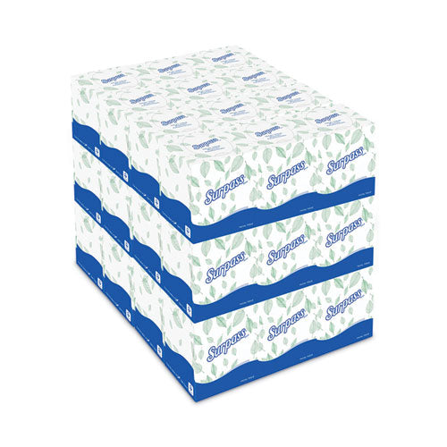 Facial Tissue for Business, 2-Ply, White, Pop-Up Box, 110/Box, 36 Boxes/Carton-(KCC21320)