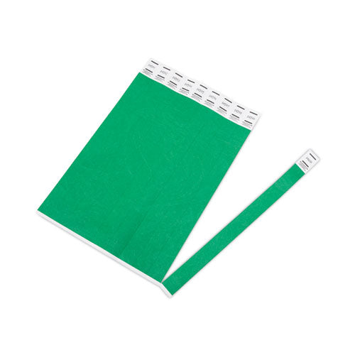 Crowd Management Wristbands, Sequentially Numbered, 9.75" x 0.75", Green, 500/Pack-(AVT75511)