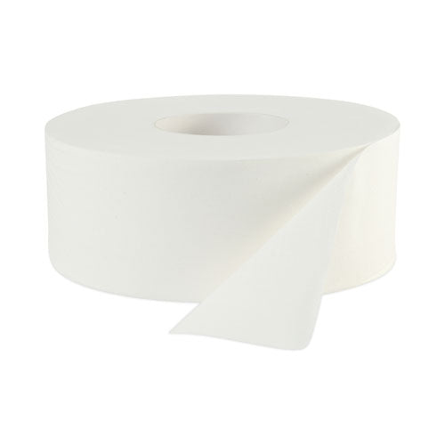 JRT Bath Tissue, Jumbo, Septic Safe, 2-Ply, White, 3.5" x 1,000 ft, 12 Rolls/Carton-(BWK6100B)