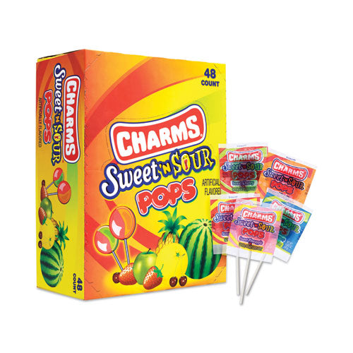 Sweet and Sour Pop, 1.95 lb, Assorted Flavors, 48/Box, Ships in 1-3 Business Days-(GRR20900128)