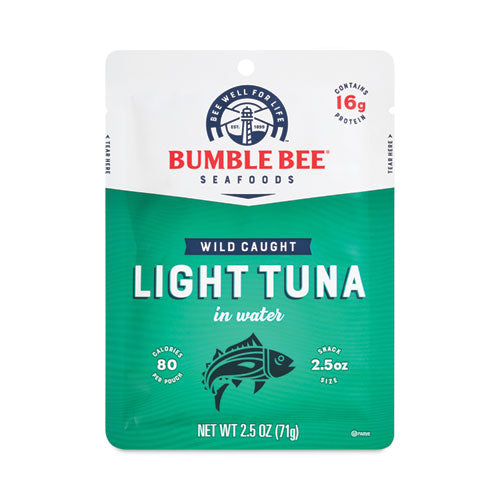 Premium Light Tuna in Water Value Pack, 2.5 oz Pack, 10/Box, Ships in 1-3 Business Days-(GRR22000885)