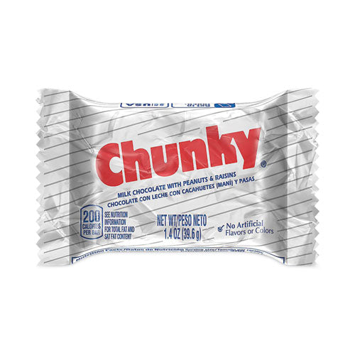 Chunky Bar, Individually Wrapped, 1.4 oz, 24/Box, Ships in 1-3 Business Days-(GRR20900162)