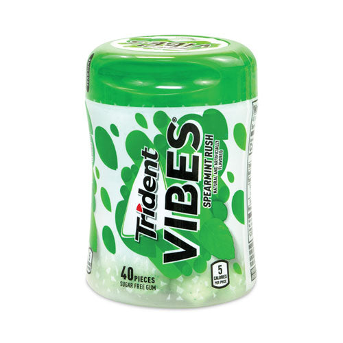 Vibes Spearmint Rush Sugar-Free Gum, 40 Pieces/Cup, 6 Cups/Box, Ships in 1-3 Business Days-(GRR30400082)