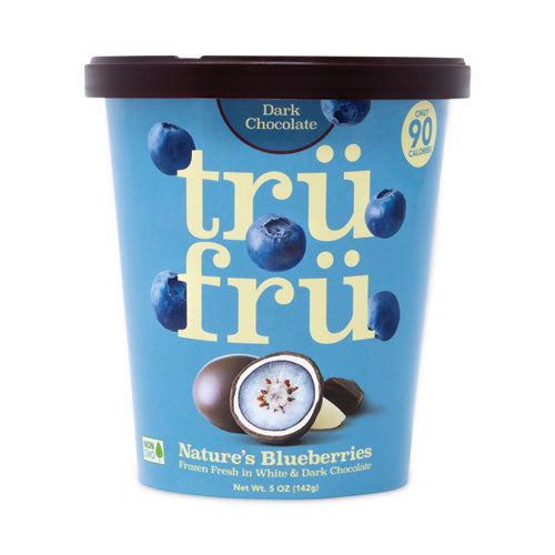 Natures Hyper-Chilled Blueberries in White and Dark Chocolate, 5 oz Cup, 8/Carton, Ships in 1-3 Business Days-(GRR90300270)