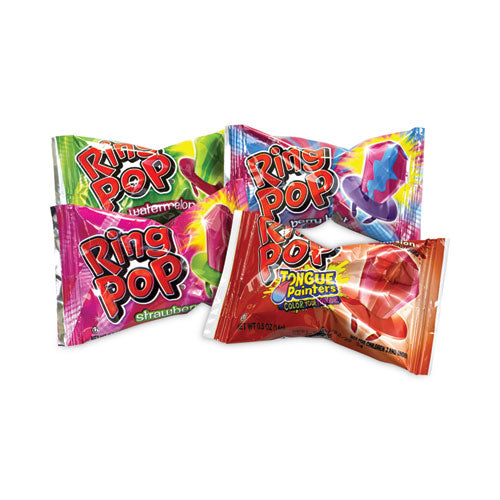 Ring Pop Lollipops, Assorted Flavors, 0.5 oz, 40 Piece Tub, Ships in 1-3 Business Days-(GRR22000013)