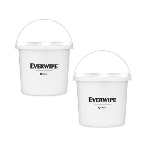 High Volume Wet Wipe Centerpull Resealable Bucket , 12 x 12 x 12, White, 2/Carton-(TRK192811)