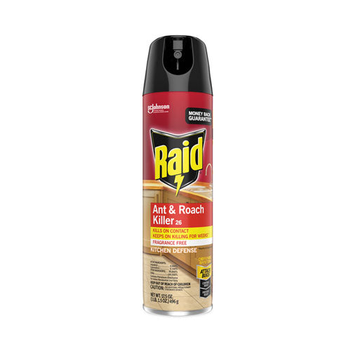 Fragrance Free Ant and Roach Killer, 17.5 oz Aerosol Spray, 12/Carton-(SJN333822)