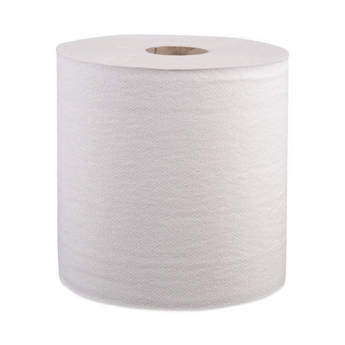 Hardwound Roll Towels, 1-Ply, 8" x 800 ft, White, 6 Rolls/Carton-(WIN12906B)