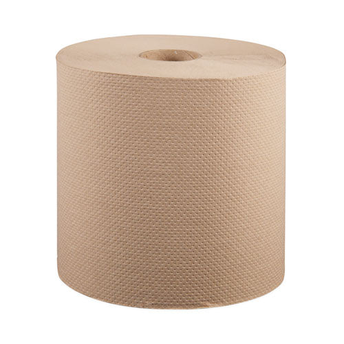 Hardwound Roll Towels, 1-Ply, 8" x 800 ft, Natural, 6 Rolls/Carton-(WIN12806)