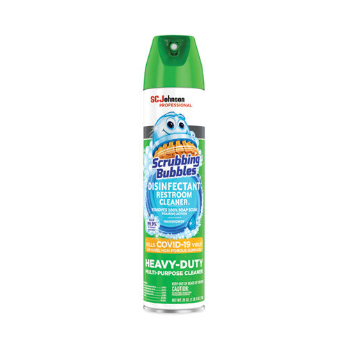 Disinfectant Restroom Cleaner II, Rain Shower Scent, 25 oz Aerosol Spray-(SJN313358EA)
