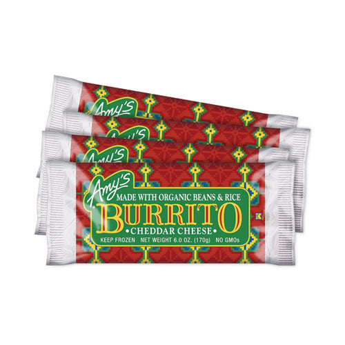 Cheddar Cheese, Bean and Rice Burrito, 6 oz Pouch, 4/Pack, Ships in 1-3 Business Days-(GRR90300142)