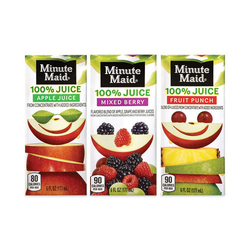 100% Juice Box Variety Pack, 6 oz Pouch, 40/Carton, Ships in 1-3 Business Days-(GRR22000812)