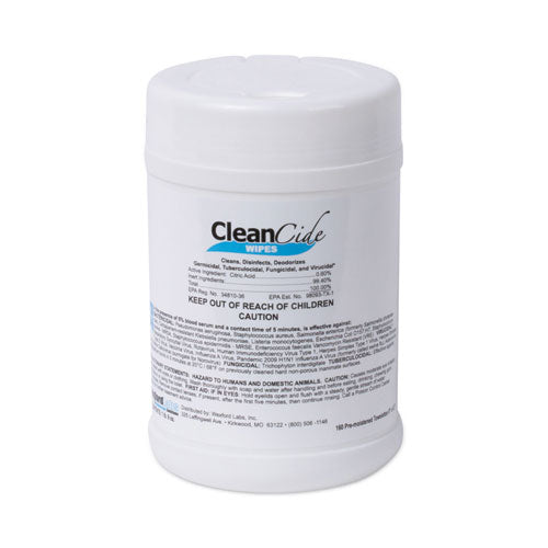 CleanCide Disinfecting Wipes, 1-Ply, 6.5 x 6, Fresh Scent, White, 160/Canister-(WXF3130C160EA)