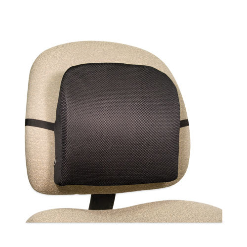 Memory Foam Massage Lumbar Cushion, 12.75 x 3.75 x 12, Black-(AVT602804MH05)